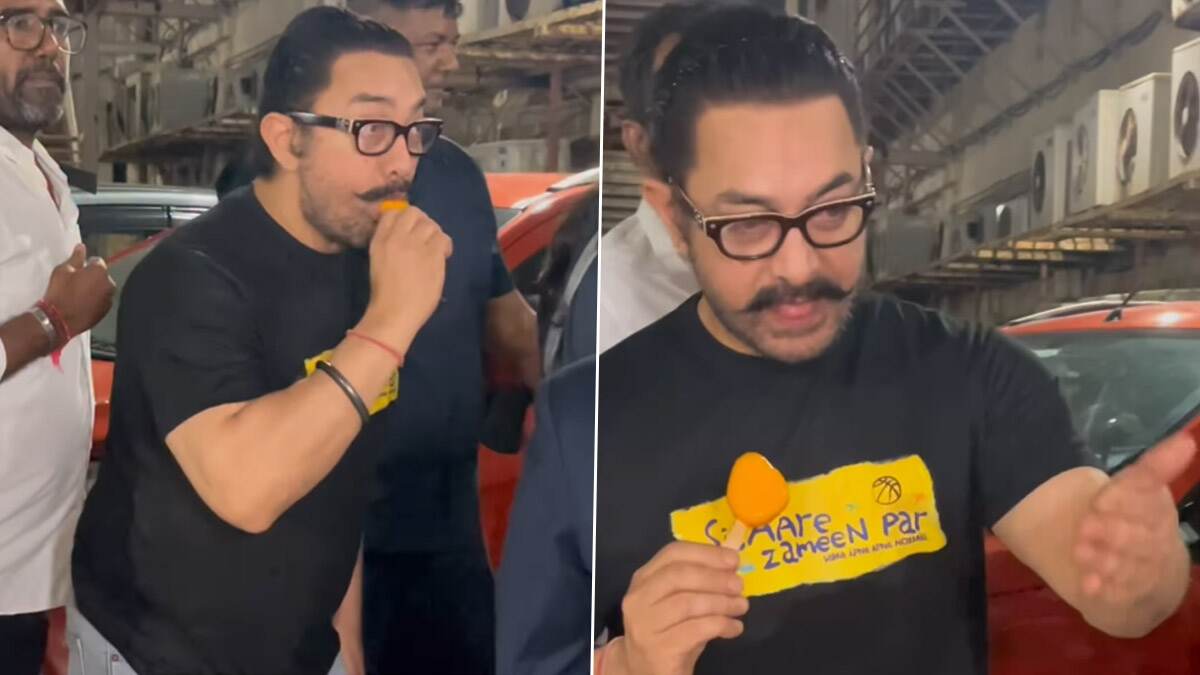 Aamir Khan: বাচ্চাদের মত চুষে আইসক্রিম খাচ্ছেন আমির খান, প্রেমিকার সামনে হলটা কী অভিনেতার?