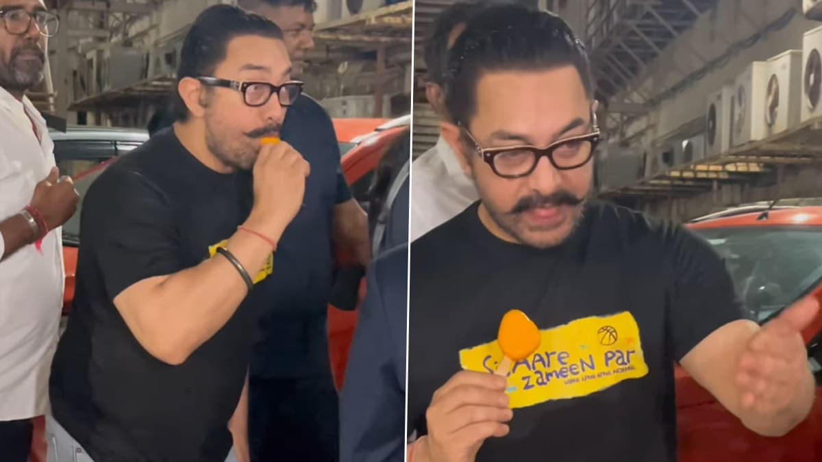 Aamir Khan: বাচ্চাদের মত চুষে আইসক্রিম খাচ্ছেন আমির খান, প্রেমিকার সামনে হলটা কী অভিনেতার?