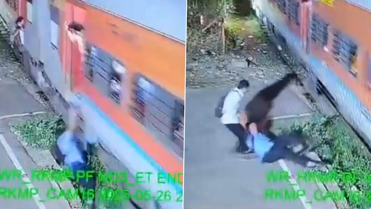 Viral Video: জীবন বাজি রেখে চলন্ত ট্রেনে ওঠার ঝোঁক, দেখুন কীভাবে মরতে মরতে বাঁচলেন যাত্রী