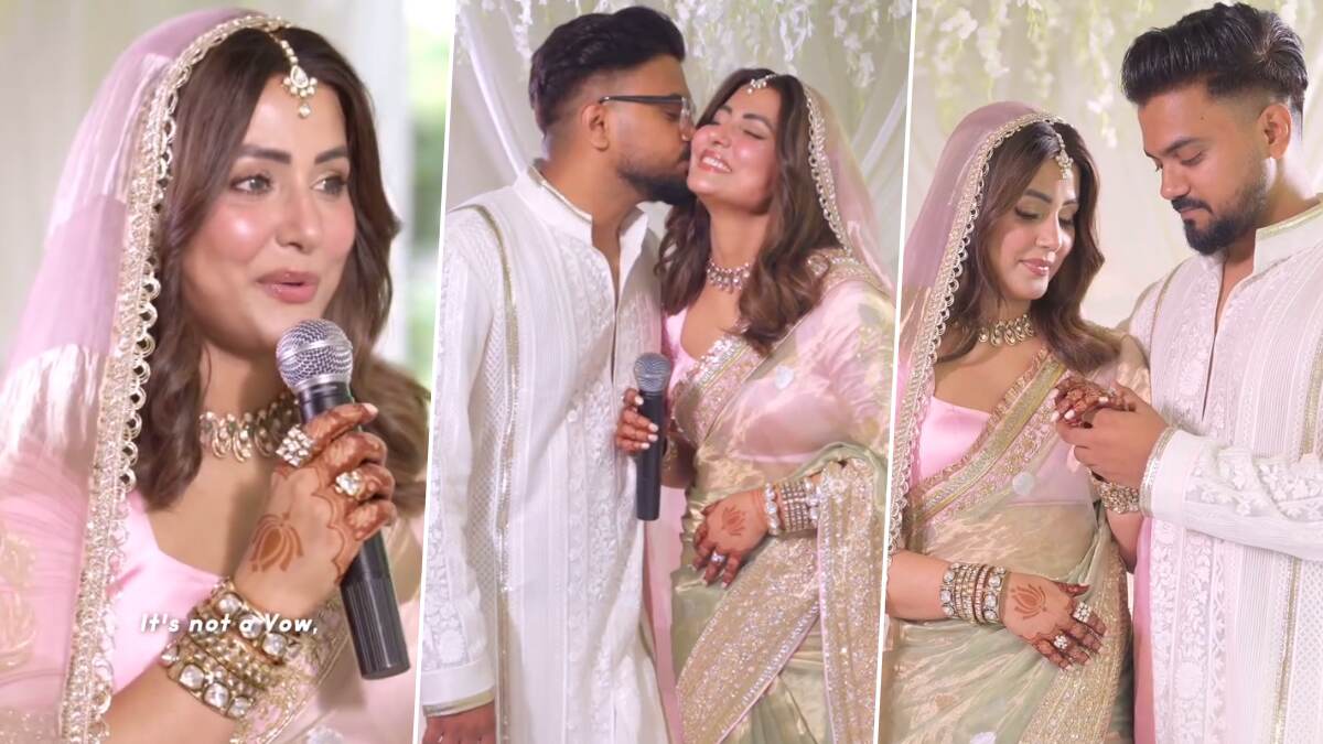 Hina Khan First Wedding Video: জানি না আগামীকাল আমার কী হবে, অনিশ্চিত জীবনে রকিকে পেয়ে আবেগতাড়িত হিনা, বিয়ের দিনের প্রথম ভিডিও প্রকাশ্যে