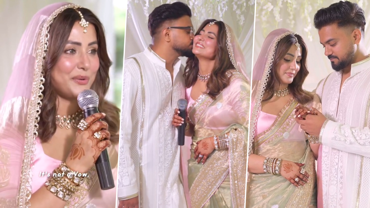Hina Khan First Wedding Video: জানি না আগামীকাল আমার কী হবে, অনিশ্চিত জীবনে রকিকে পেয়ে আবেগতাড়িত হিনা, বিয়ের দিনের প্রথম ভিডিও প্রকাশ্যে