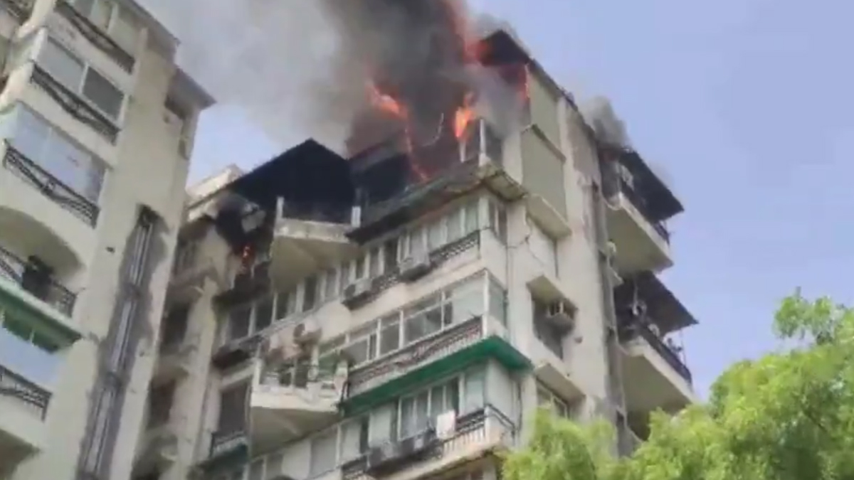 Delhi Fire Case: বহুতলে ভয়াবহ অগ্নিকাণ্ড, আতঙ্কে সন্তানদের নিয়ে ৮ তলা থেকে ঝাঁপ যুবকের, মৃত্যু ৩ জনের
