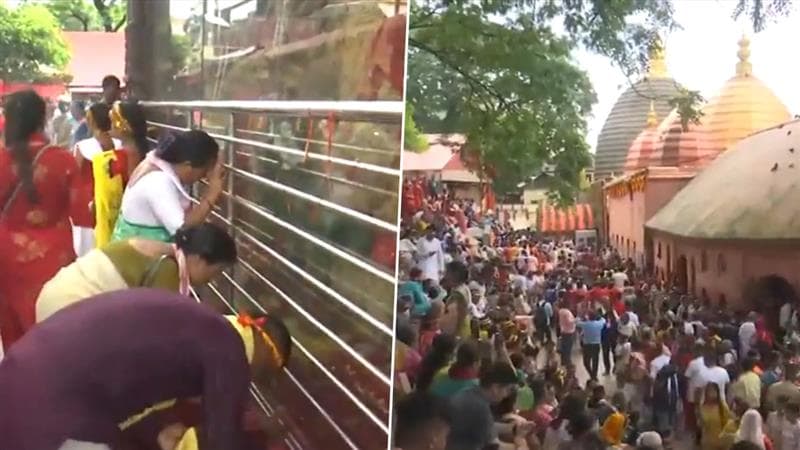 Ambubachi Mela: গুয়াহাটির কামাখ্যা মন্দিরে অম্বুবাচী মেলায় বিপুল সংখ্যক ভক্তের সমাগম