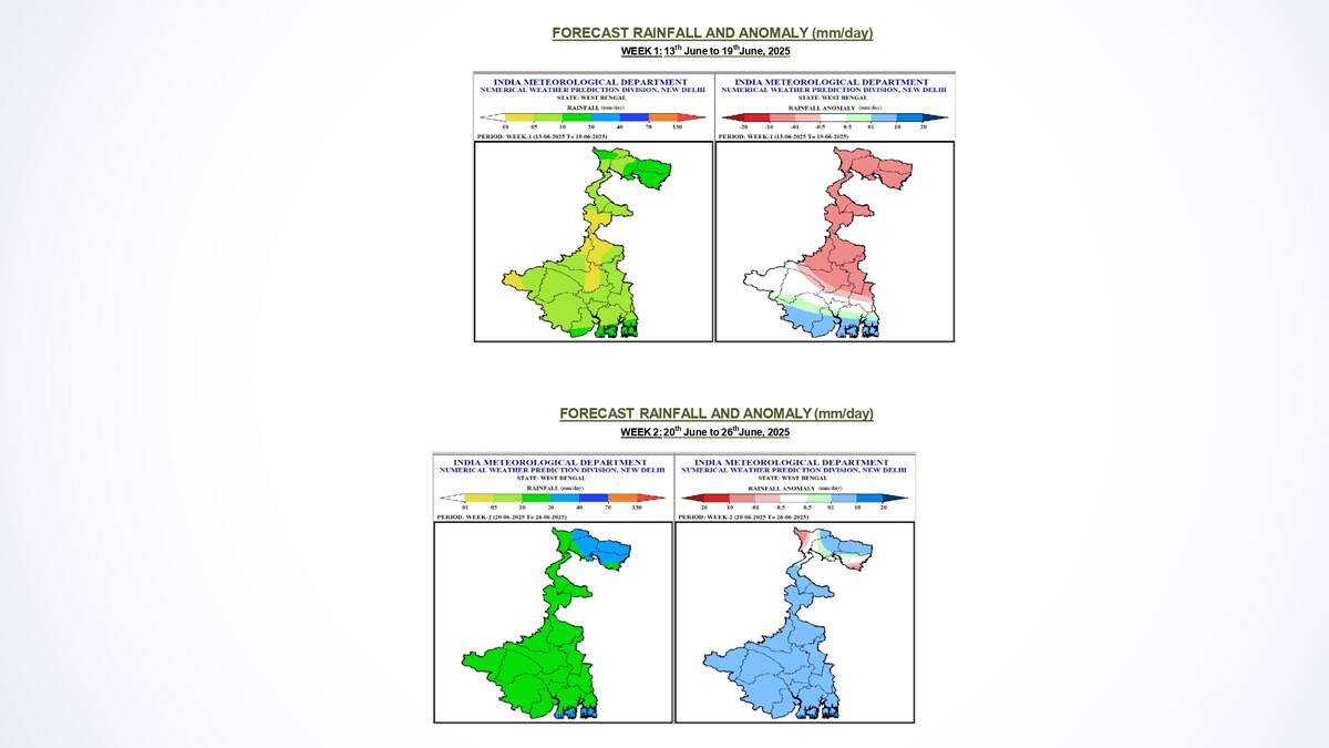 Weather Forecast For Bengal: বর্ষার দেখা নেই, শুক্রবার দুই ২৪ পরগনা, দুই মেদিনীপুর, নদিয়া, পুরুলিয়া, বাঁকুড়া ও ঝাড়গ্রামে বৃষ্টির পূর্বাভাস দিল হাওয়া অফিস