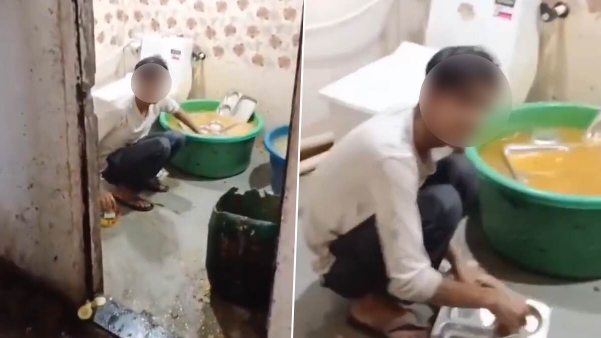 Uttar Pradesh: কমোডের পাশে বসে রেস্তোরাঁর বাসন ধুইছেন হোটেল কর্মী, ভিডিও ভাইরাল হতেই গ্রেফতার