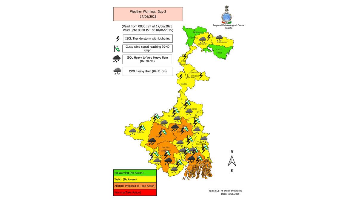 Weather forecast for Bengal: আগামী বুধবারের মধ্যে রাজ্যে ঢুকতে পারে বর্ষা,  মঙ্গলবার কলকাতা-সহ প্রায় সব জেলাতেই বৃষ্টির সম্ভাবনার কথা জানাল    আবহাওয়া দফতর