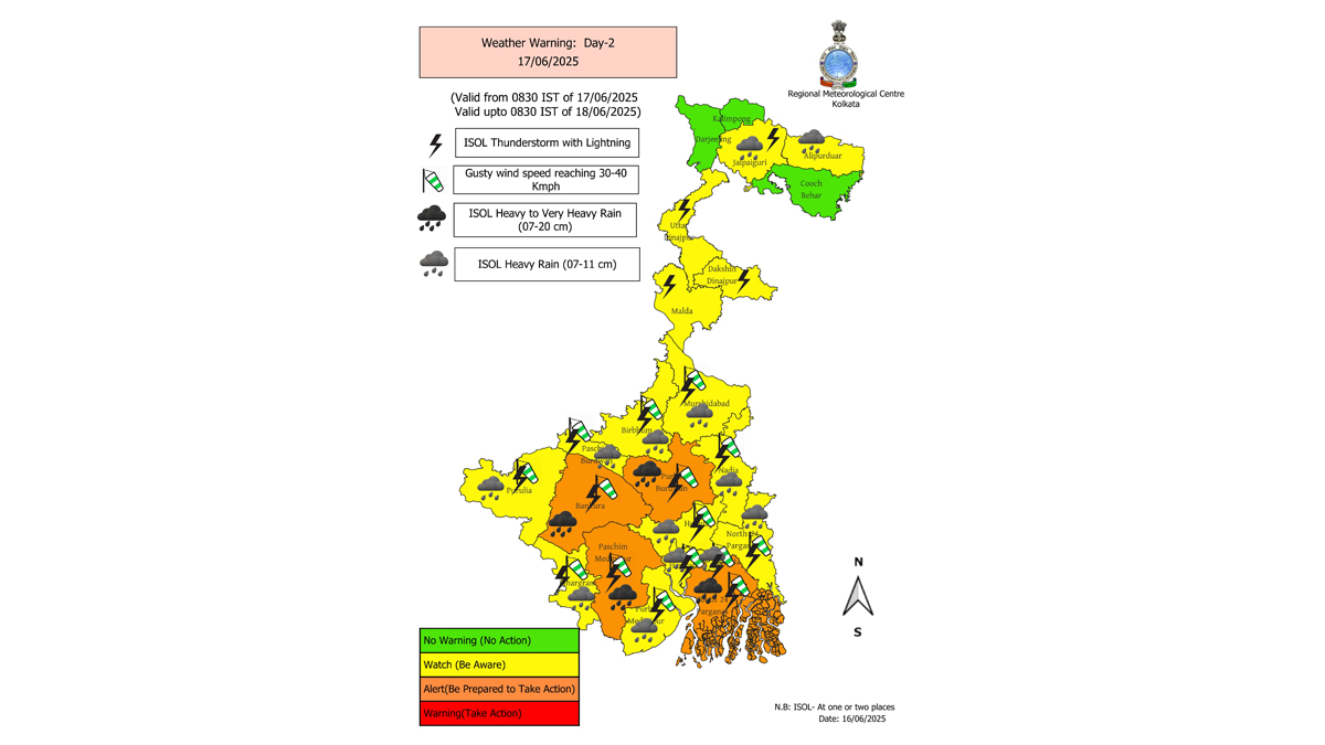 Weather forecast for Bengal: আগামী বুধবারের মধ্যে রাজ্যে ঢুকতে পারে বর্ষা,  মঙ্গলবার কলকাতা-সহ প্রায় সব জেলাতেই বৃষ্টির সম্ভাবনার কথা জানাল    আবহাওয়া দফতর