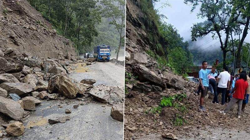 Landslide On National Highway No 10: সিকিম ও কালিম্পংয়ের লাইফলাইন ১০ নম্বর জাতীয় সড়ক ভূমিধসে বিধ্বস্ত