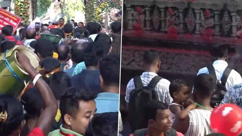 Ambubachi Mela 2025: অম্বুবাচী মেলার শেষ দিনে আসামের গুয়াহাটিতে কামাখ্যা মন্দিরে ভক্তদের ভিড়, চলছে পূজাপাঠ ও  প্রার্থনা