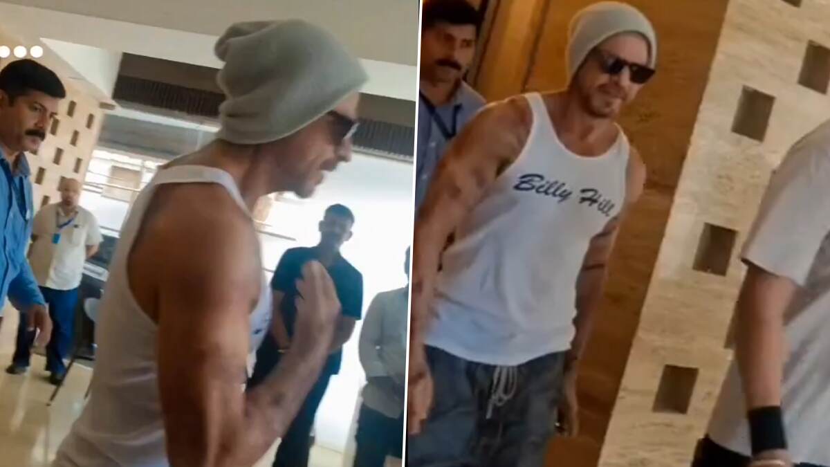 Shah Rukh Khan: চওড়া বাইসেপসে ট্যাটু আঁকা, পরনে স্যান্ডো গেঞ্জি ও ডেনিম জিন্স, শাহরুখ খানের নয়া অবতারে চোখ ঝলসে গেল, দেখুন ভিডিও