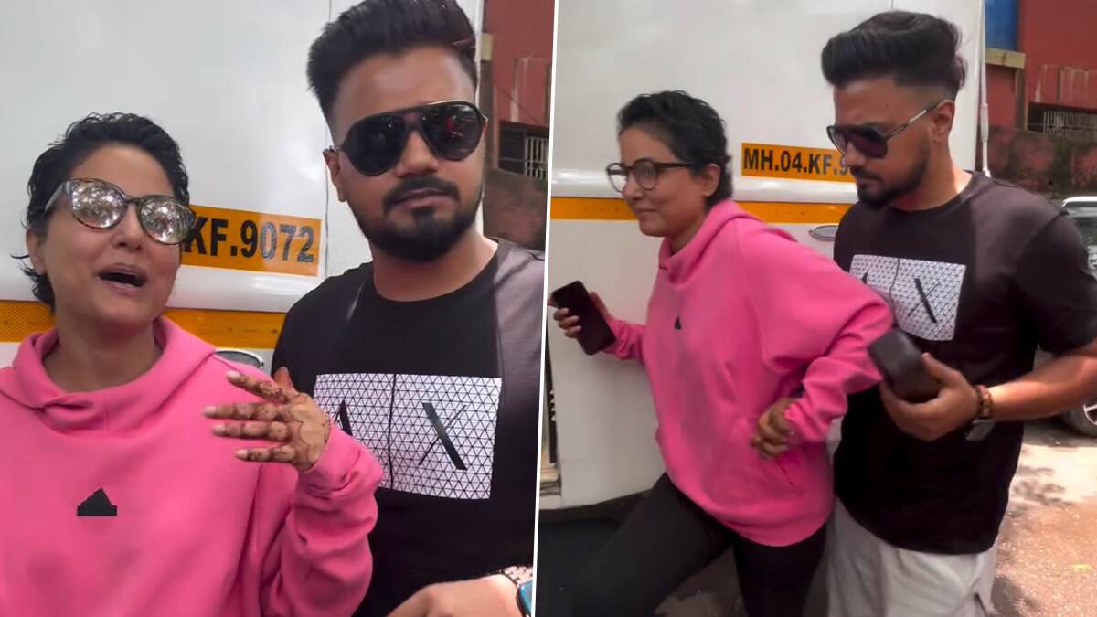 Hina Khan: বিয়ের পর স্বামী রকির সঙ্গে প্রথমবার ক্যামেরাবন্দি হিনা, হাতে জ্বলজ্বল করছে মেহেন্দি, দেখুন নবদম্পতিকে