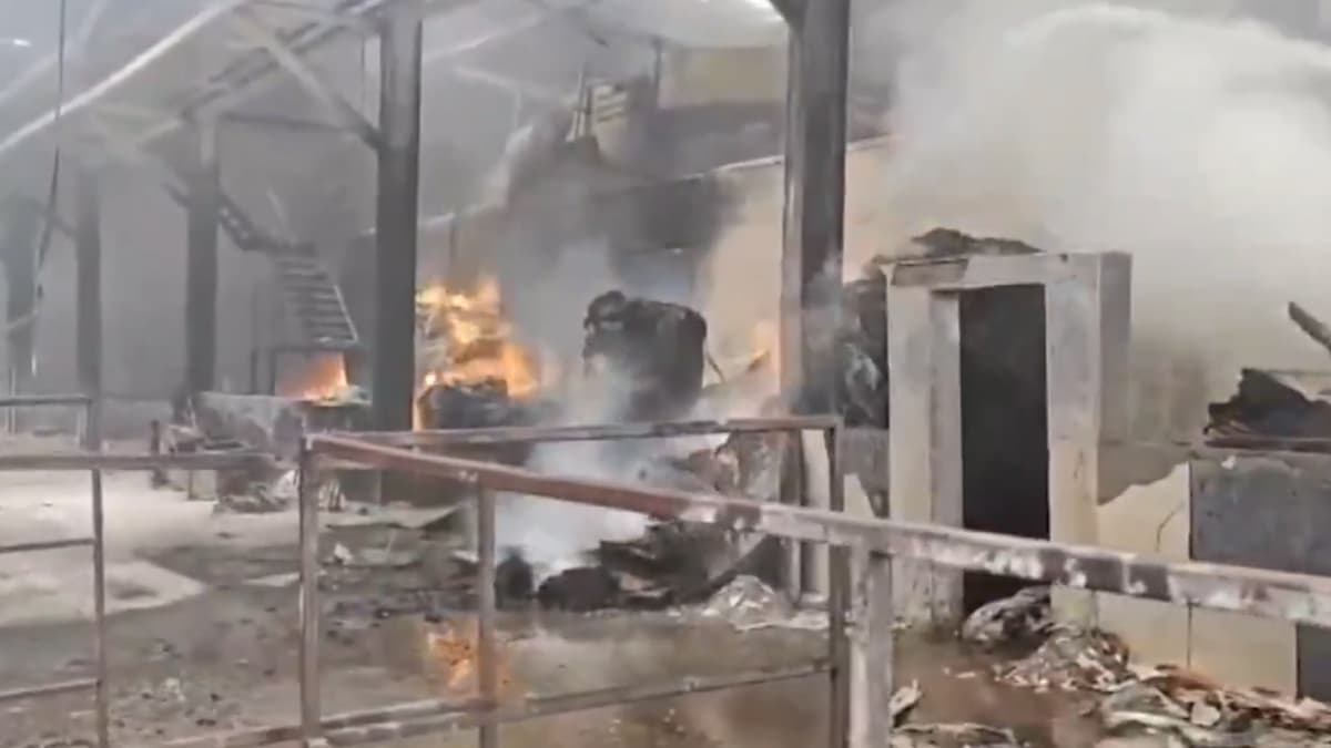 Telangana Fire: তেলেঙ্গানার থার্মোকল প্যাকেজিং কারখানায় ভয়াবহ অগ্নিকাণ্ড, পুড়ে ছাঁই লক্ষাধিক টাকার জিনিসপত্র, দেখুন ভিডিয়ো