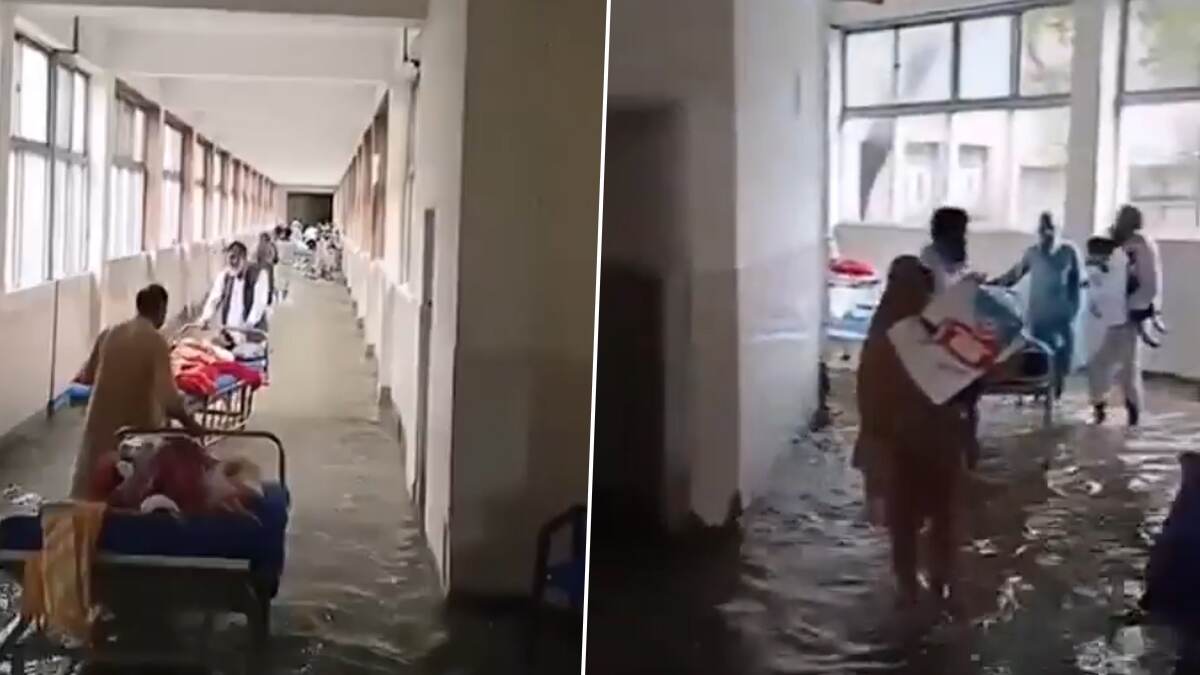 Pakistan Flood: টানা মুষলধারে বৃষ্টিতে পাকিস্তানে বন্যা, হাবুডুবু খাচ্ছে হাসপাতাল, বের করা হচ্ছে রোগীদের, দেখুন দৃশ্য