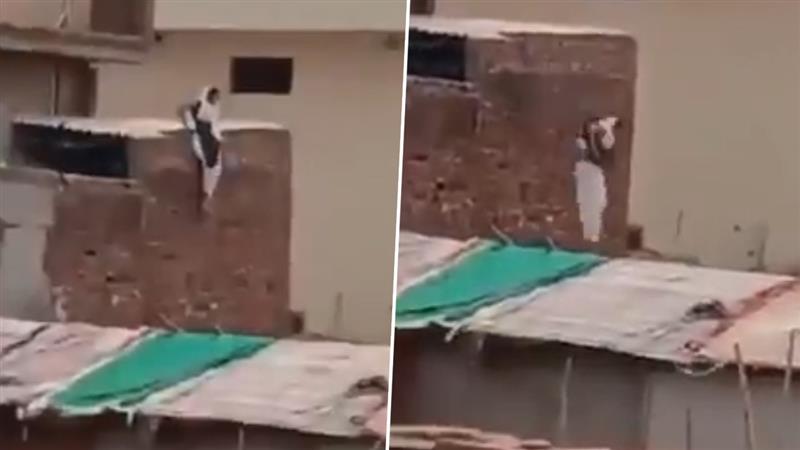 UP Viral Video: প্রেমিকের সঙ্গে হোটেলে, স্বামী পুলিশ নিয়ে হাজির হতেই ছাদ থেকে লাফ মহিলার, ভাইরাল ভিডিয়ো