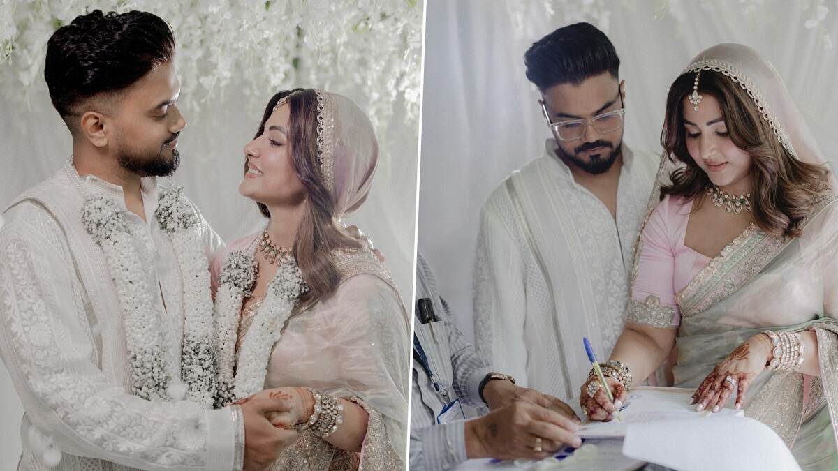 Hina Khan-Rocky Jaiswal Got Married: বিয়ে করলেন হিনা খান, ক্যানসারের সঙ্গে দীর্ঘ লড়াইয়ের পর স্বামী হয়ে অভিনেত্রীর হাত ধরলেন রকি, দেখুন