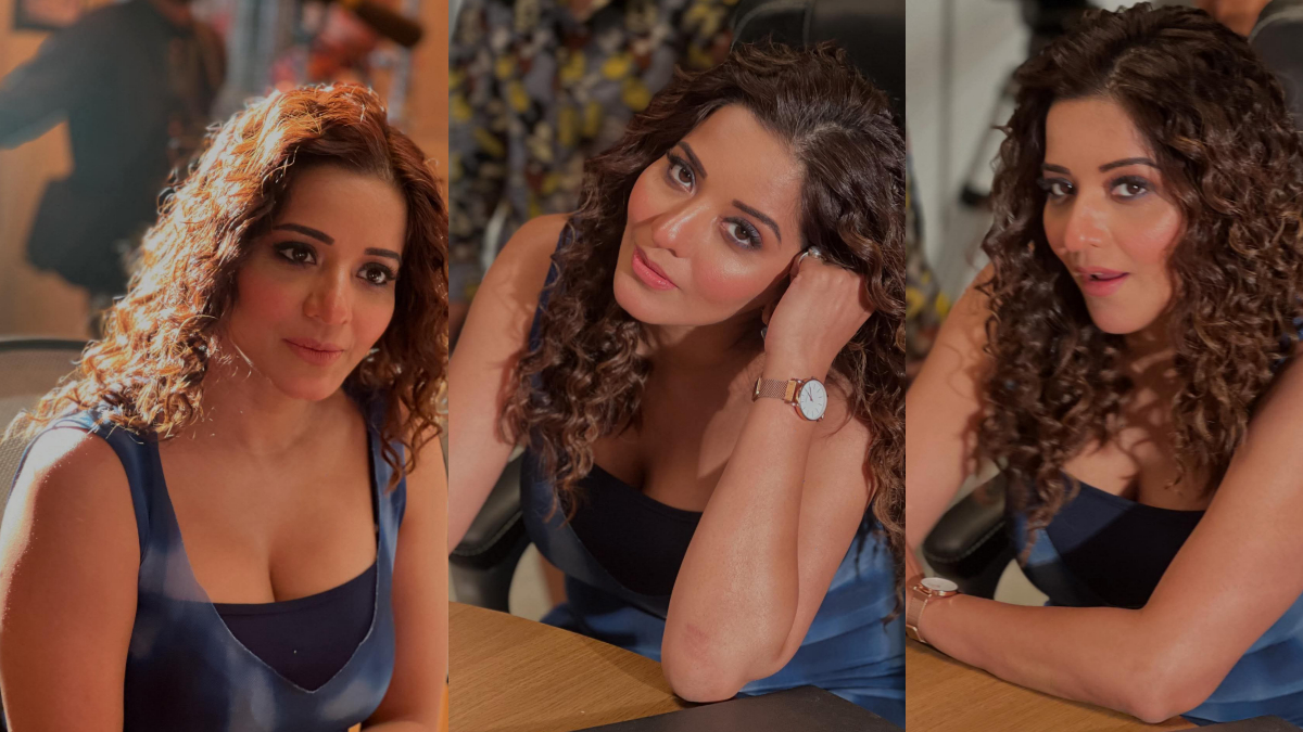 Hot Monalisa viral pic:  টাইট-ফিটিং পোশাকে হট মোনালিসা। ক্লিভেজ স্পষ্টভাবে ফুটে উঠেছে