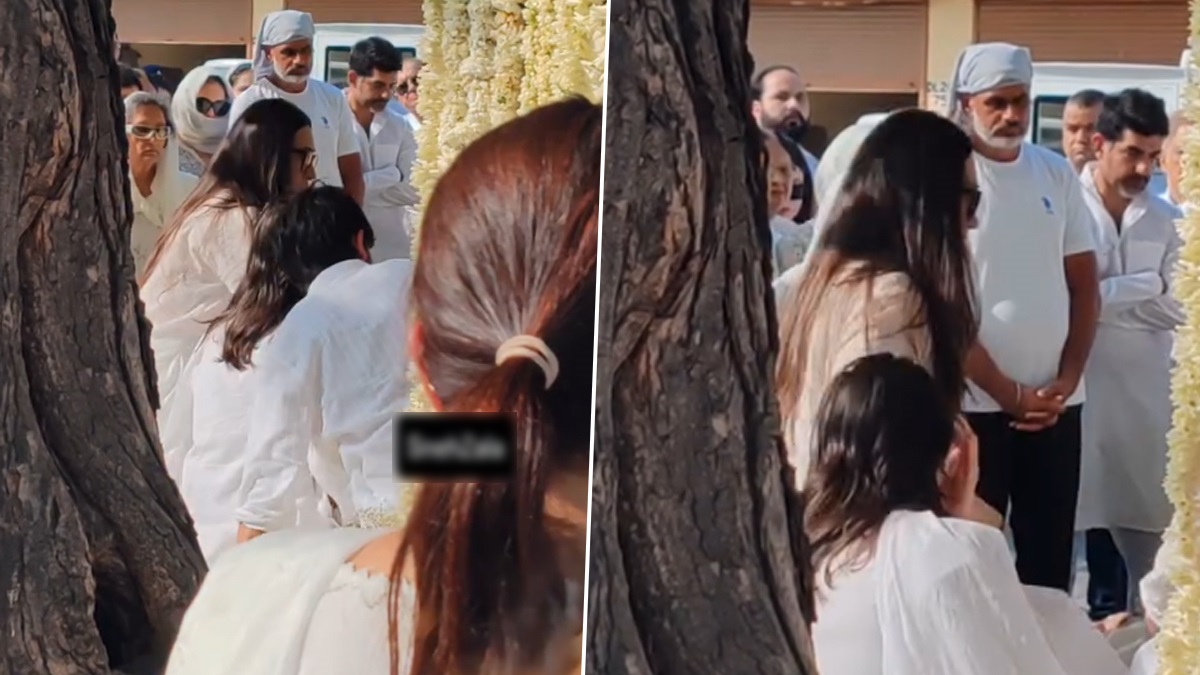 Karisma Attends Sunjay Kapur's Funeral: সঞ্জয় কাপুরকে শেষ বিদায় করিশ্মার, ২ সন্তানকে নিয়ে প্রাক্তন স্বামীর শেষকৃত্যে নায়িকা, দেখুন ভিডিয়ো