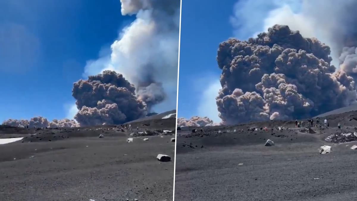 Mount Etna Erupts: মাউন্ট এটনায় আচমকা শুরু ভয়াবহ অগ্নুৎপাত, ধ্বংস দৈত্য থেকে জীবন বাঁচতে ছুট পর্যটকদের