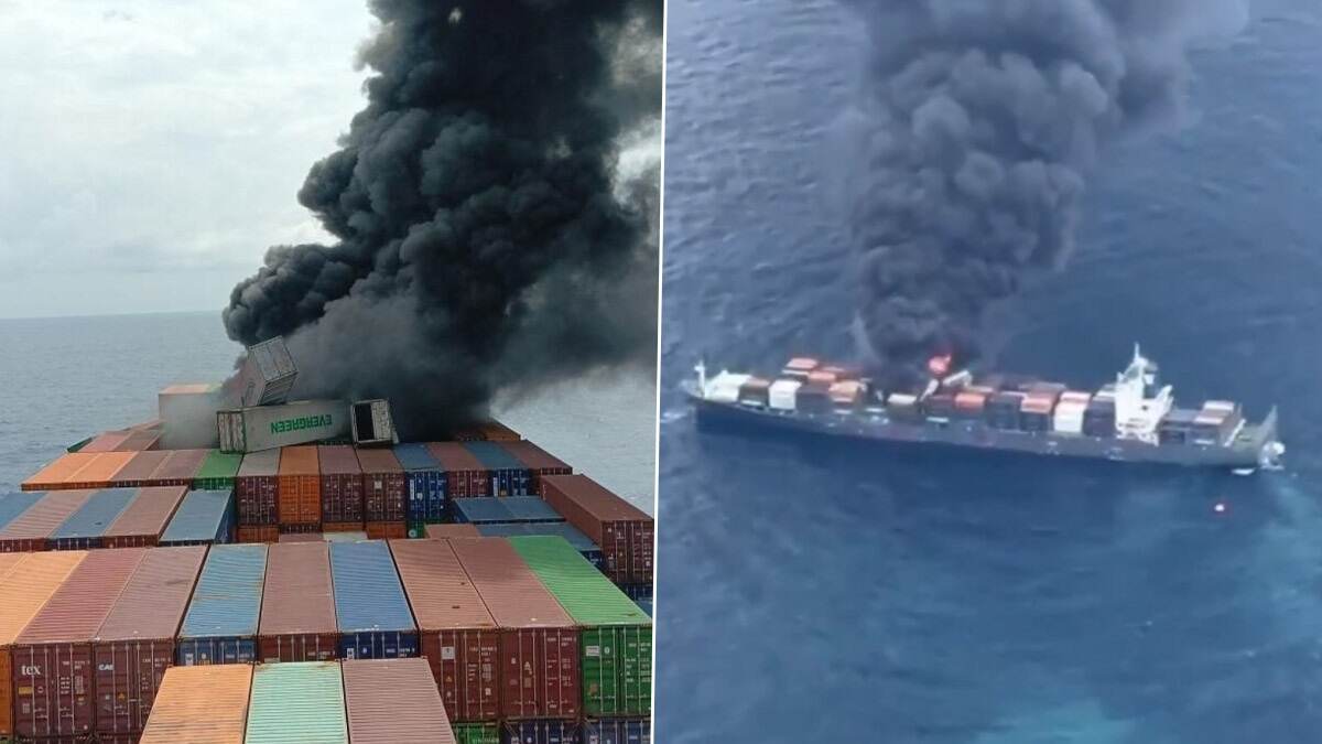 MV WAN HAI 503 Blast Video: বিস্ফোরণে জ্বলছে সিঙ্গাপুরের জাহাজ, আরব সাগরের বুক চিরে উড়ছে ধোঁয়ার কুণ্ডলী, ভয়াবহ ভিডিয়ো