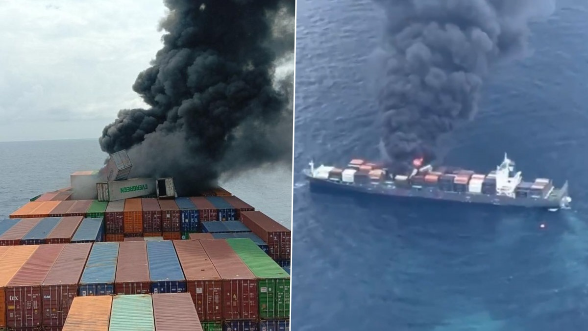 MV WAN HAI 503 Blast Video: বিস্ফোরণে জ্বলছে সিঙ্গাপুরের জাহাজ, আরব সাগরের বুক চিরে উড়ছে ধোঁয়ার কুণ্ডলী, ভয়াবহ ভিডিয়ো