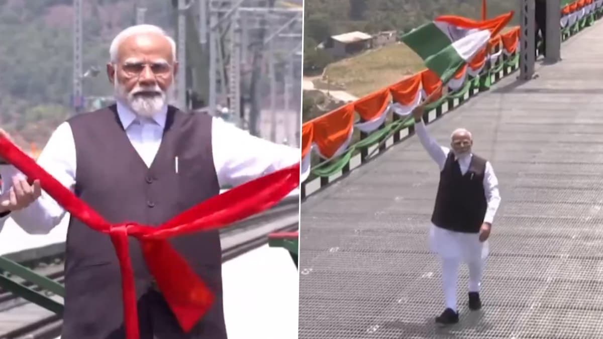 PM Narendra Modi Inaugurates Chenab Bridge: চেনাবের বুক চিরে উড়ল তিরঙ্গা, বিশ্বের সবচেয়ে উঁচু রেলব্রিজের উদ্বোধন করলেন প্রধানমন্ত্রী মোদী, দেখুন ভিডিয়ো