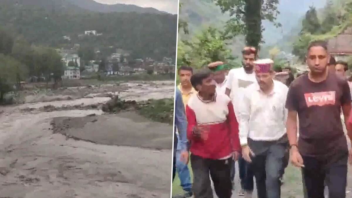 Flash Flood Video: কুলুতে হঠাৎ বন্যা, জলের সঙ্গে গলগল করে নেমে আসছে মাটি, দেখুন ভয়াবহ ভিডিয়ো
