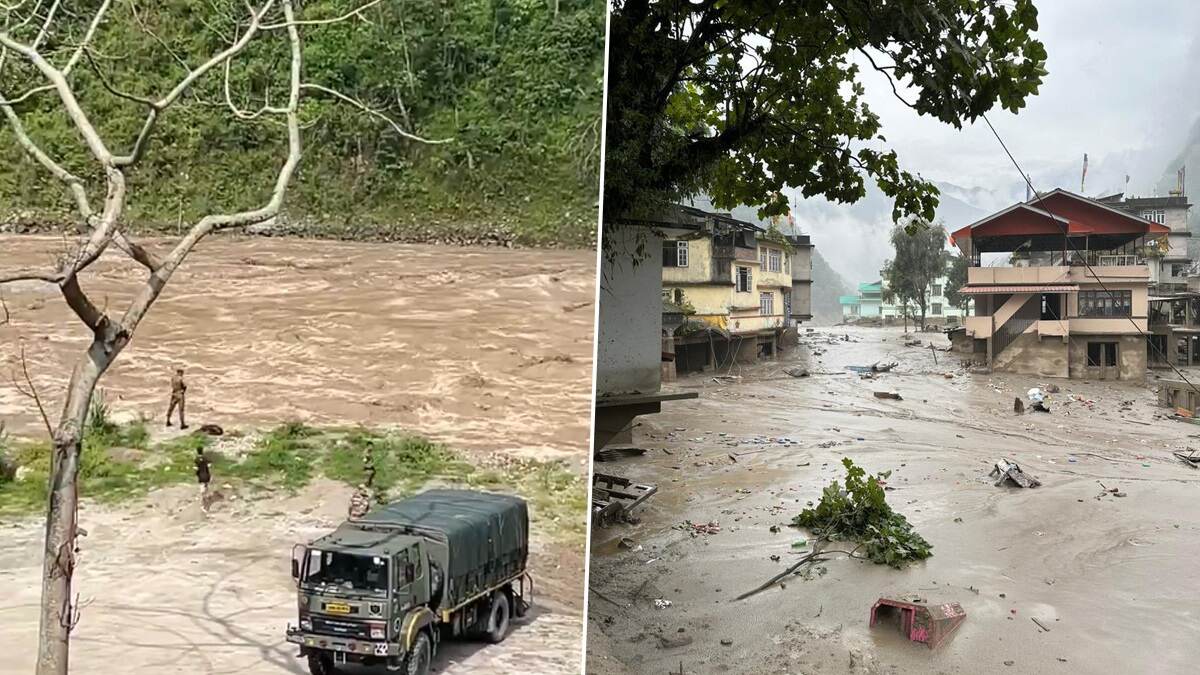 Sikkim Landslide: পাহাড় ভাঙছে, পাল্লা দিয়ে বাড়ছে তিস্তার জল, আসছে মৃত্যুর খবরও, দেখুন সিকিমের ভয়াবহ পরিস্থিত