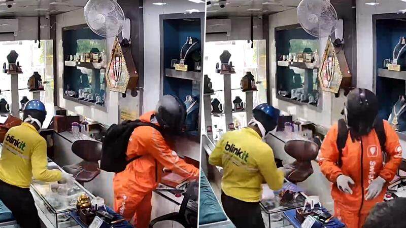 Uttar Pradesh Robbery: ডেলিভারি বয়ের পোশাকে দিনে দুপুরে ডাকাতি উত্তরপ্রদেশের গাজিয়াবাদে, সিসিটিভি ফুটেজ দেখে তদন্তে পুলিশ (দেখুন ভিডিও)