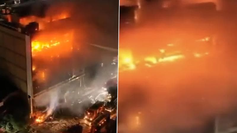Iraq Shopping Mall Fire: গভীর রাতে ইরাকের আল-কুত শহরে হাইপার মলে আগুন, অগ্নিদগ্ধ হয়ে মৃত্যু ৬১ জনের (দেখুন ভিডিও)