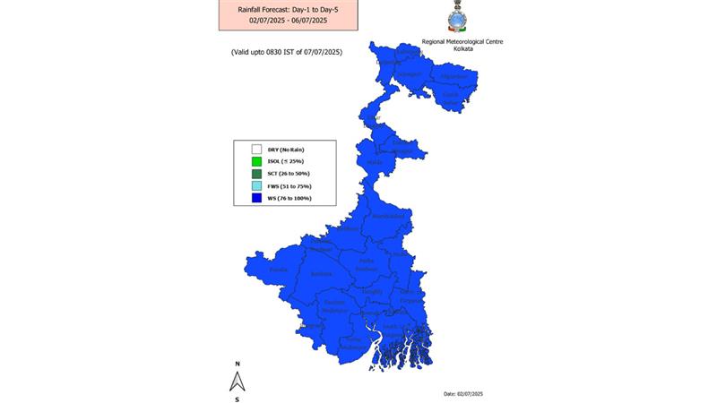 Weather Forecast Of Bengal: নিম্নচাপ নিষ্ক্রিয় হলেও সক্রিয় অক্ষরেখা, বৃহস্পতিবার দুই বঙ্গের একাধিক জেলায় বৃষ্টির পূর্বাভাস আবহাওয়া দফতরের