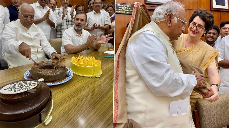 Mallikarjun Kharge Birthday: সংসদে বর্ষাকালীন অধিবেশন শুরুর আগে মল্লিকার্জুন খাড়গের জন্মদিন উদযাপন