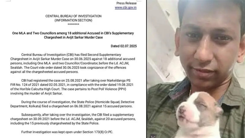 CBI Chargesheet: অভিজিৎ সরকার হত্যা মামলার  এক বিধায়ক ও দুই কাউন্সিলরসহ আরও ১৮ জন অভিযুক্ত, সাপ্লিমেন্টারি চার্জশিট পেশ সিবিআইয়ের