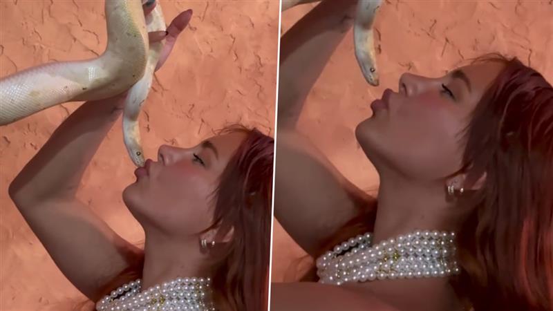 Snake Video: সাপের ঠোঁটে ঠোঁট রেখে চুমু, তরুণীর কাণ্ড দেখলে শিউরে উঠবেন, রইল তাজ্জব করা ভিডিও
