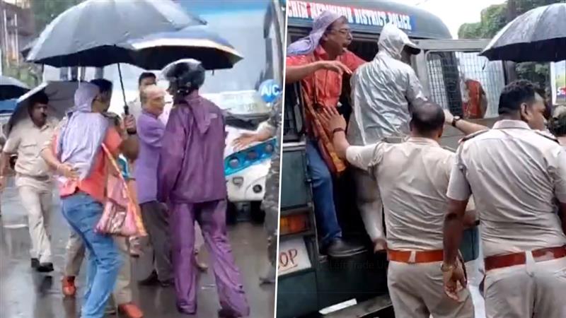 Bharat Bandh: মেদিনীপুরে বাম ট্রেড ইউনিয়নের কর্মীদের আটক, দেখুন ভিডিও