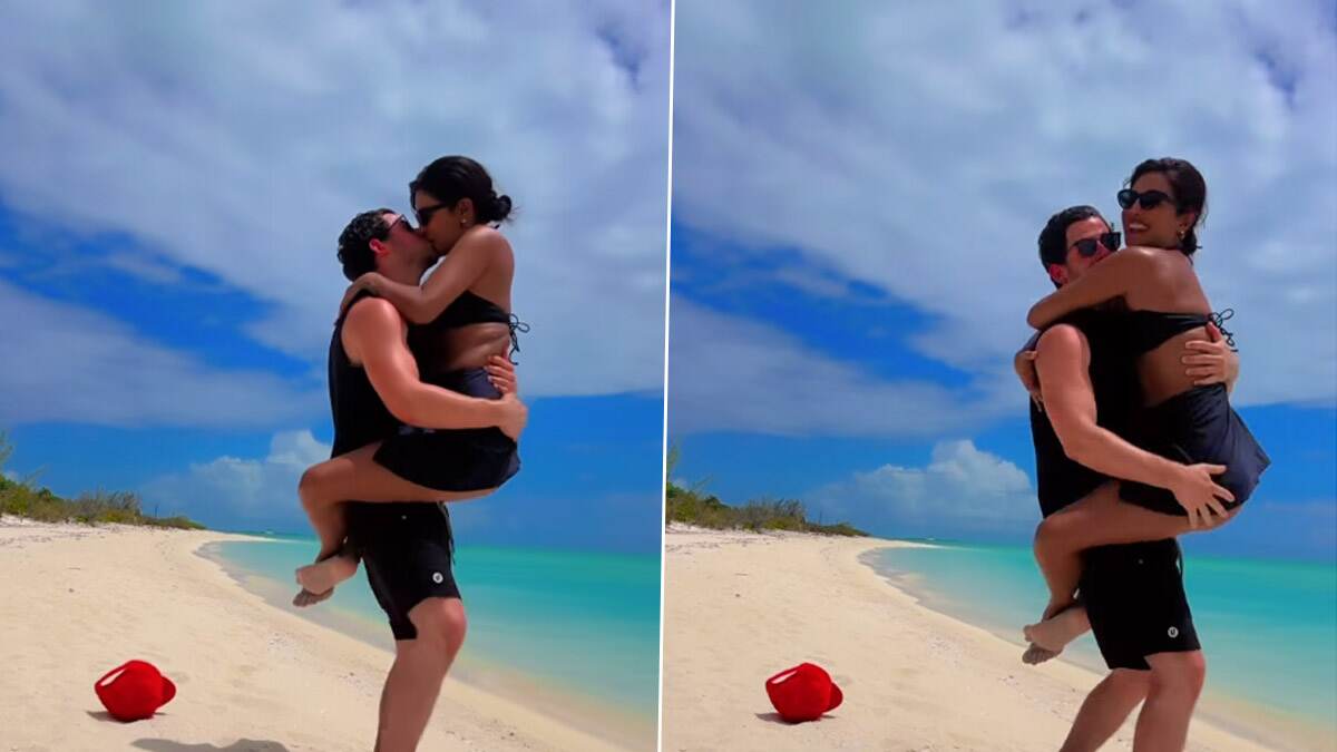 Priyanka and Nick Kissing Moment: ছুটে এসে নিকের কোলে চড়ে ঠোঁটে ঠোঁট ডোবালেন প্রিয়াঙ্কা, জন্মদিনে সমুদ্র পাড়ে স্বামী-স্ত্রীর দুষ্টু মুহূর্ত, দেখুন