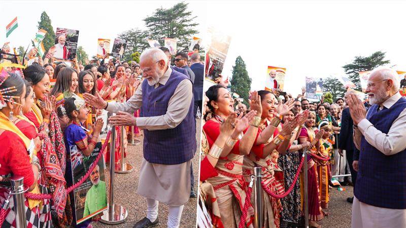 PM Modi Welcomed In London: লন্ডনের মাটিতে প্রধানমন্ত্রী নরেন্দ্র মোদীকে উষ্ণ অভ্যর্থনা জানালেন প্রবাসী ভারতীয়রা, এক্স হ্যান্ডেলে করলেন পোস্ট