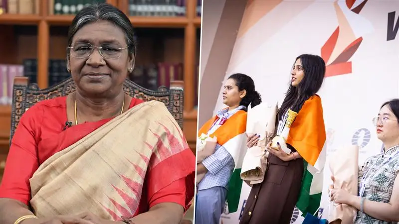FIDE Women’s World Cup 2025: ২০২৫ সালের ফিডে মহিলা বিশ্বকাপের চ্যাম্পিয়ন ও রানার্সকে অভিনন্দন জানালেন রাষ্ট্রপতি দ্রৌপদী মুর্মু