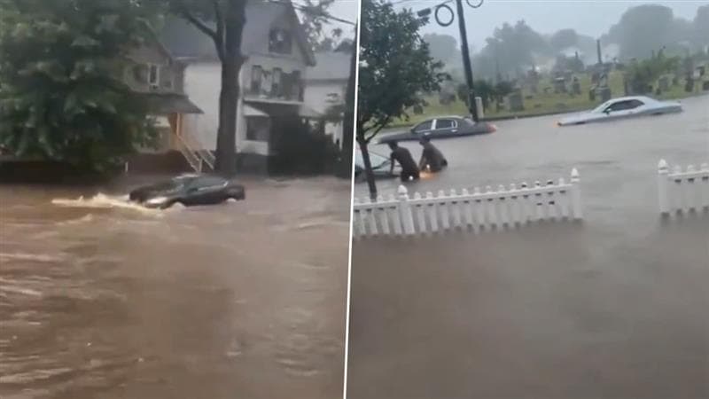 New Jersey Flood: রাতভর তুমুল বৃষ্টি, নিউ জার্সিতে ভয়াবহ বন্যা পরিস্থিতি, এক গলা জলে ডুবেছে রাস্তা, দেখুন অবিশ্বাস্য ভিডিও
