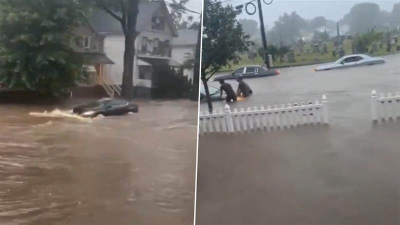 New Jersey Flood: রাতভর তুমুল বৃষ্টি, নিউ জার্সিতে ভয়াবহ বন্যা পরিস্থিতি, এক গলা জলে ডুবেছে রাস্তা, দেখুন অবিশ্বাস্য ভিডিও