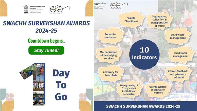 Swachh Survekshan Awards 2024-25: আজ স্বচ্ছ সর্বেক্ষণ ২০২৪-২৫ অনুষ্ঠানে পুরস্কার প্রদান করবেন রাষ্ট্রপতি দ্রৌপদী মুর্মু