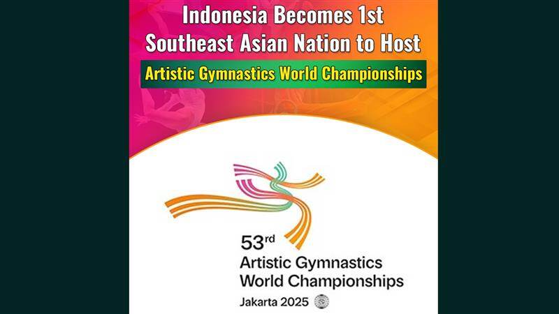 2025 Artistic Gymnastics World Championships: প্রথমবার ইন্দোনেশিয়ার জাকার্তায়  অনুষ্ঠিত হবে আর্টিস্টিক জিমন্যাস্টিকস ওয়ার্ল্ড চ্যাম্পিয়নশিপ, চলবে ১৯ থেকে ২৫ অক্টোবর