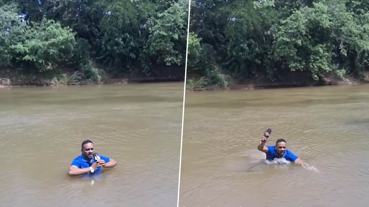 Chilling Video: জলের নীচে পায়ে লাগল কিশোরীর নিথর দেহ, রিপোর্টিং থামিয়ে চমকে উঠলেন সাংবাদিক, দেখুন শিউরে ওঠা ভিডিয়ো