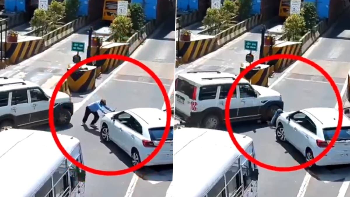 Scorpio Ran Over Man Video: চাকায় জড়িয়ে নিরাপত্তা রক্ষীকে ফেলে দিল স্করপিও, গরীব মানুষের পা দিল ভেঙে