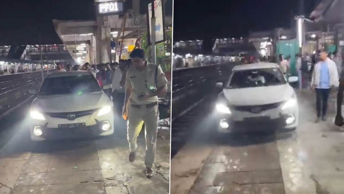 Drunk Man Drives Car On Platform: স্ত্রীর উপর রাগের চোটে প্ল্যাটফর্মে গাড়ি তুলে দিলেন যুবক, ভয় পেল পুলিশও; নেশার ঘোরে মদ্যপের কীর্তি ভাইরাল