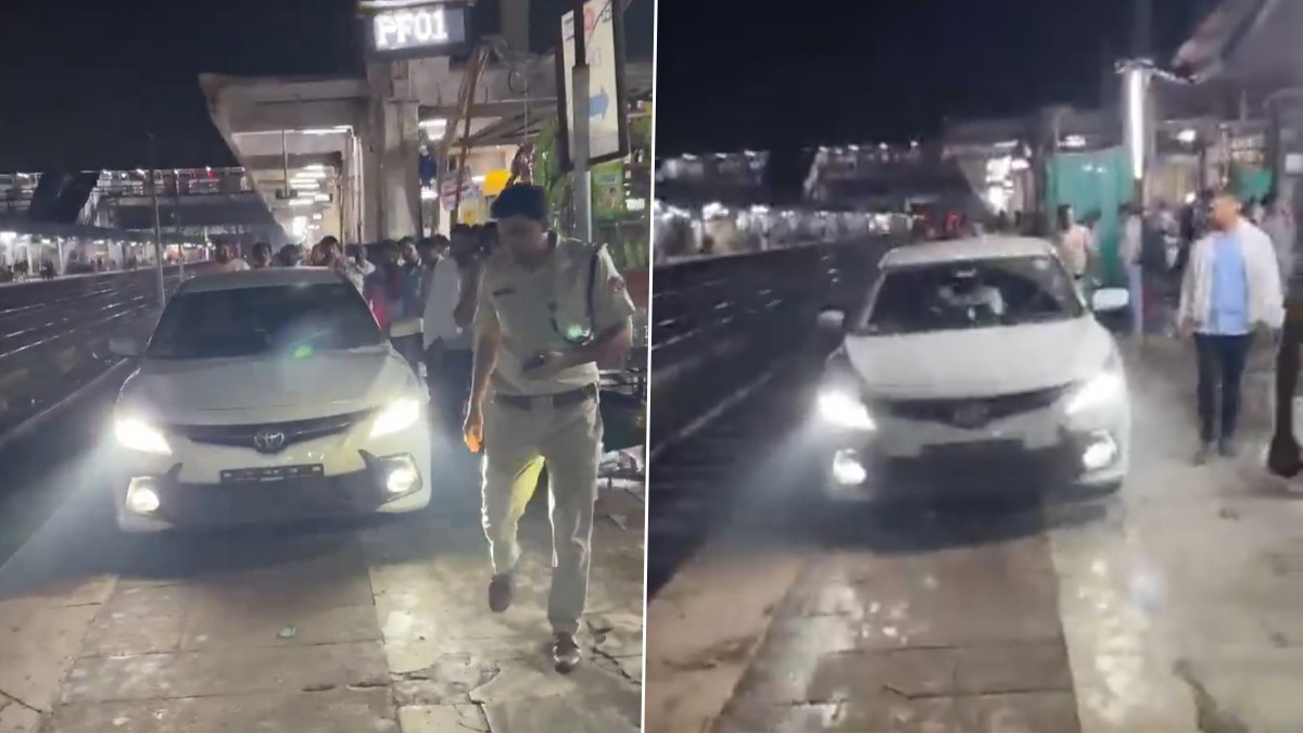 Drunk Man Drives Car On Platform: স্ত্রীর উপর রাগের চোটে প্ল্যাটফর্মে গাড়ি তুলে দিলেন যুবক, ভয় পেল পুলিশও; নেশার ঘোরে মদ্যপের কীর্তি ভাইরাল