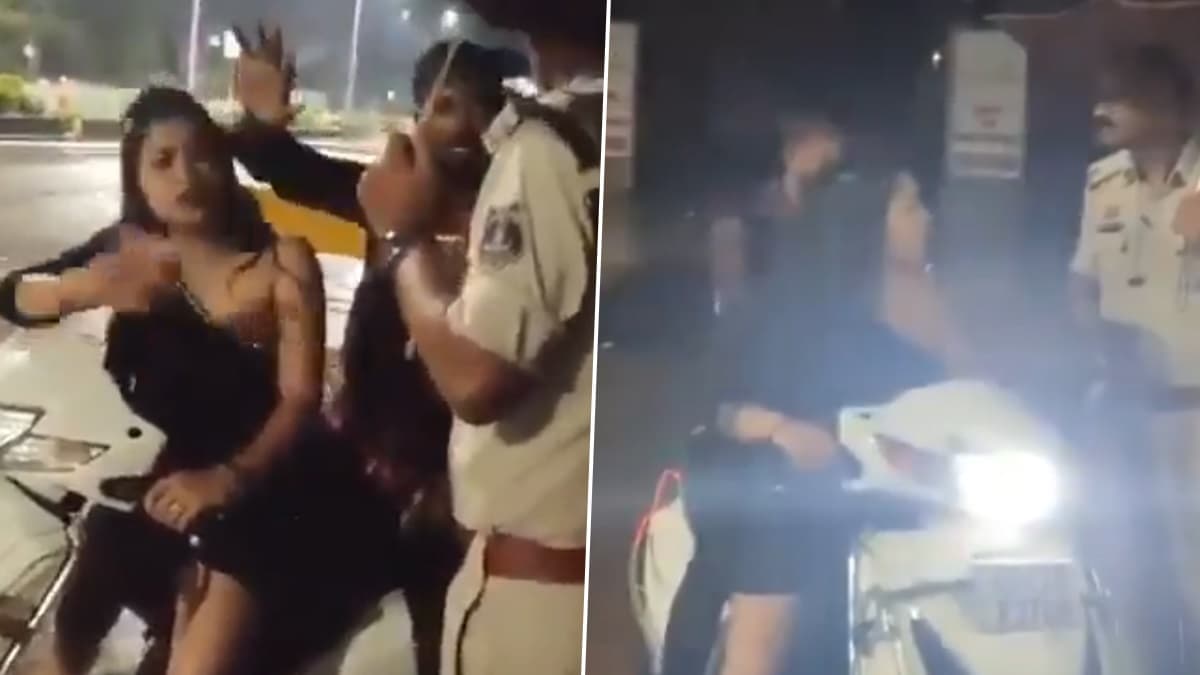 Viral Video: মদ্যপ তরুণীর কীর্তি, মাঝ রাতে টলমল পায়ে স্কুটি দাঁড় করিয়ে পুলিশের সঙ্গে 'বেয়াড়া' তর্ক, ভাইরাল ভিডিয়ো