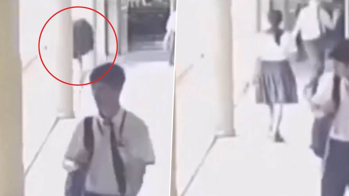 Horrific Video Of Girl Student: বন্ধুদের হাত ছাড়িয়ে দৌঁড়, স্কুলের চারতলা থেকে ঝাঁপ ছাত্রীর, মর্মান্তিক পরিণতি দেখুন