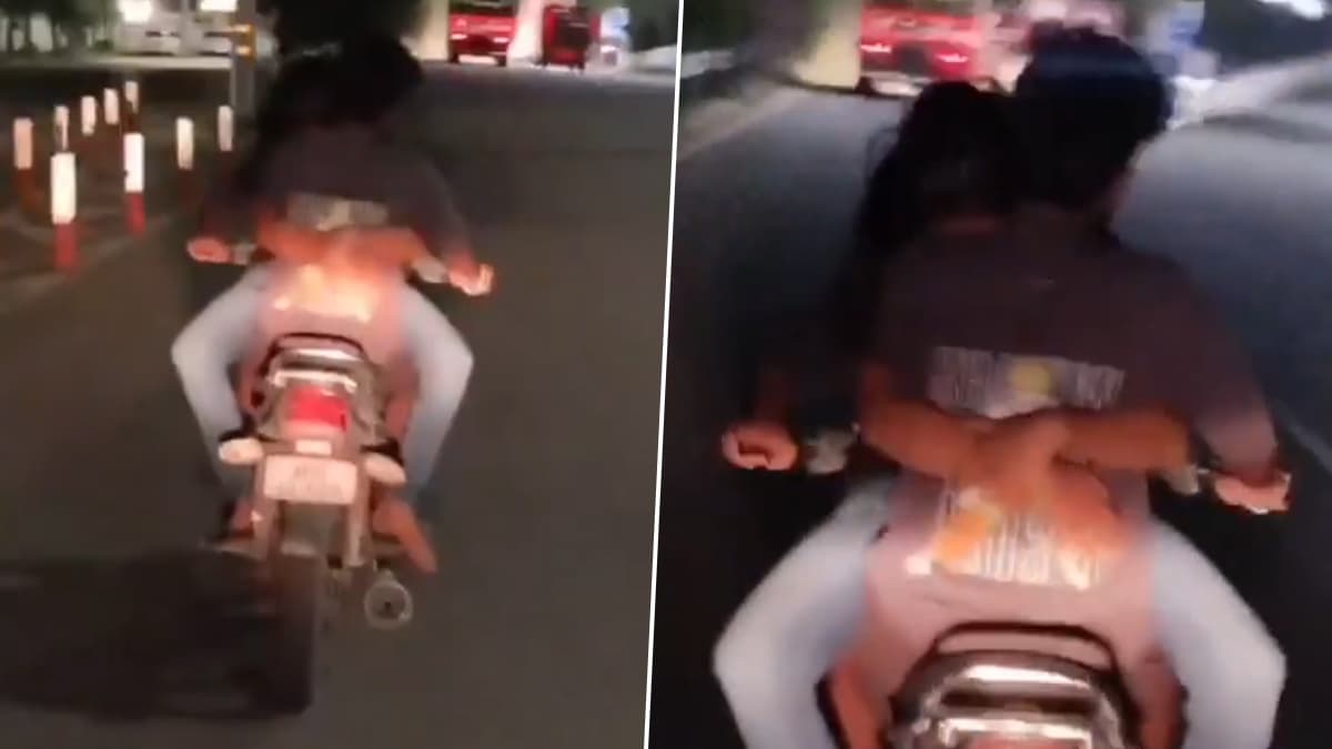 Hyderabad Viral Video: চলন্ত বাইকে 'রোমান্টিক স্টান্ট',যুগলের কীর্তিতে চটল নেটপাড়া