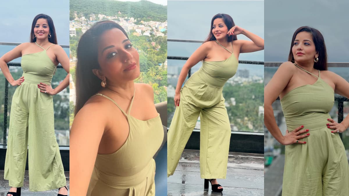 Hot Monalisa in a Strappy Jumpsuit: স্ট্র্যাপ জাম্পস্যুটে টাইট ফিগারে ঝড় তুলেছেন মোনালিসা