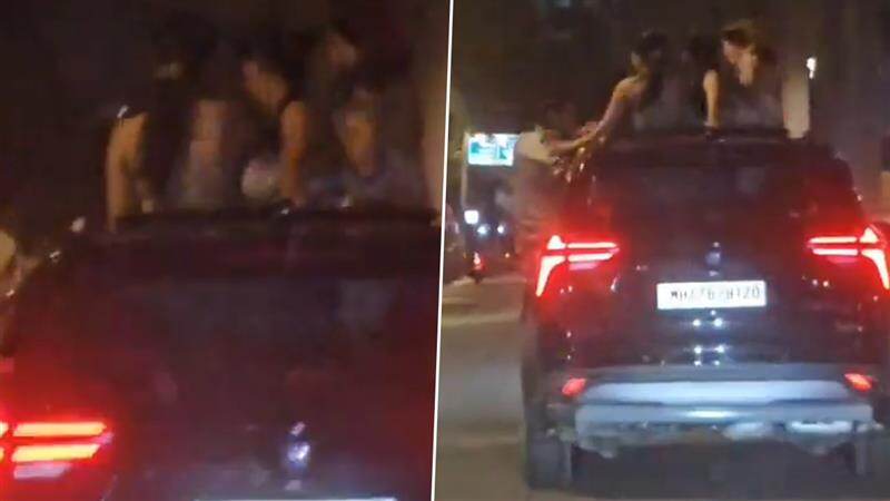 Kandivali Stunt Video: বেপরোয়া গাড়ির গতি, মত্ত অবস্থায় রাস্তায় স্টান্ট, প্রকাশ্যে তিন তরুণীর কীর্তি